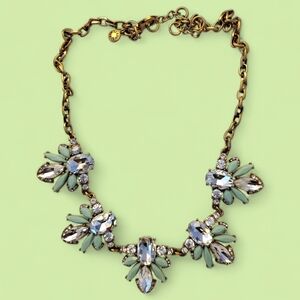 NWOT J Crew Mint Silver Statement Necklace